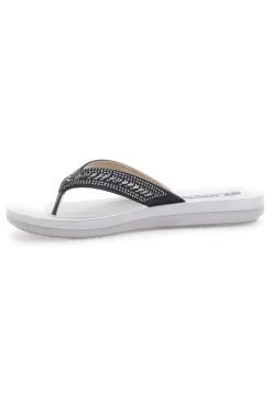 Ciabatte Infradito Nere e Bianche 01 ZO-INBLU New