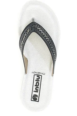 Ciabatte Infradito Nere e Bianche 01 ZO-INBLU New