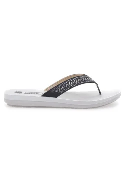 Ciabatte Infradito Nere e Bianche 01 ZO-INBLU New