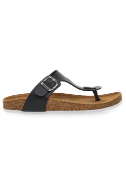 Ciabatte Infradito Nere in Vera Pelle Made in Italy 335A2177SR-PITTARELLO TIERRA Outlet
