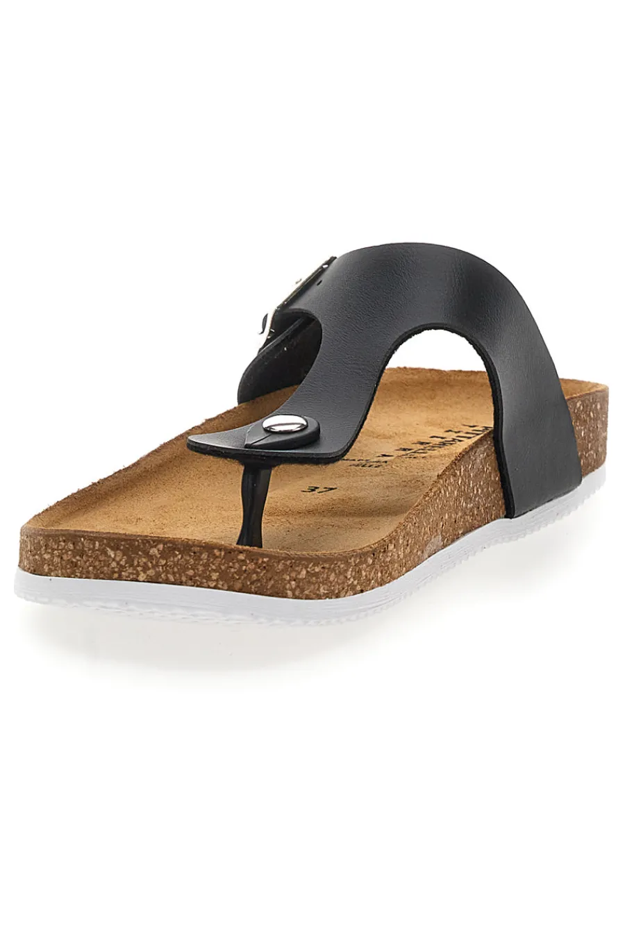 Ciabatte Infradito Nere in Vera Pelle Made in Italy 335A2177SR-PITTARELLO TIERRA Outlet