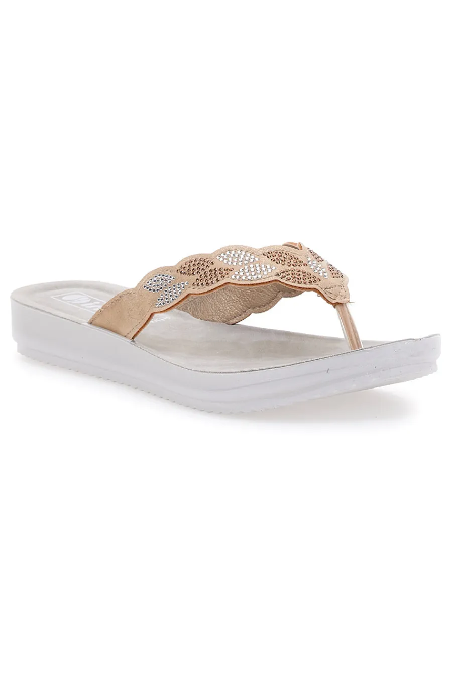 Ciabatte Infradito e Bianche con Strass 68 Bm-INBLU Hot
