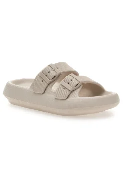 Ciabatte in gomma bianche con doppio cinturino e fibbie regolabili ILY02-2T2L Best