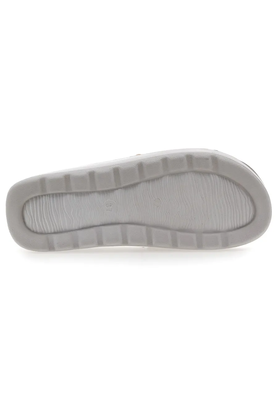 Ciabatte in Gomma Bianche e Oro 10 AG-INBLU New