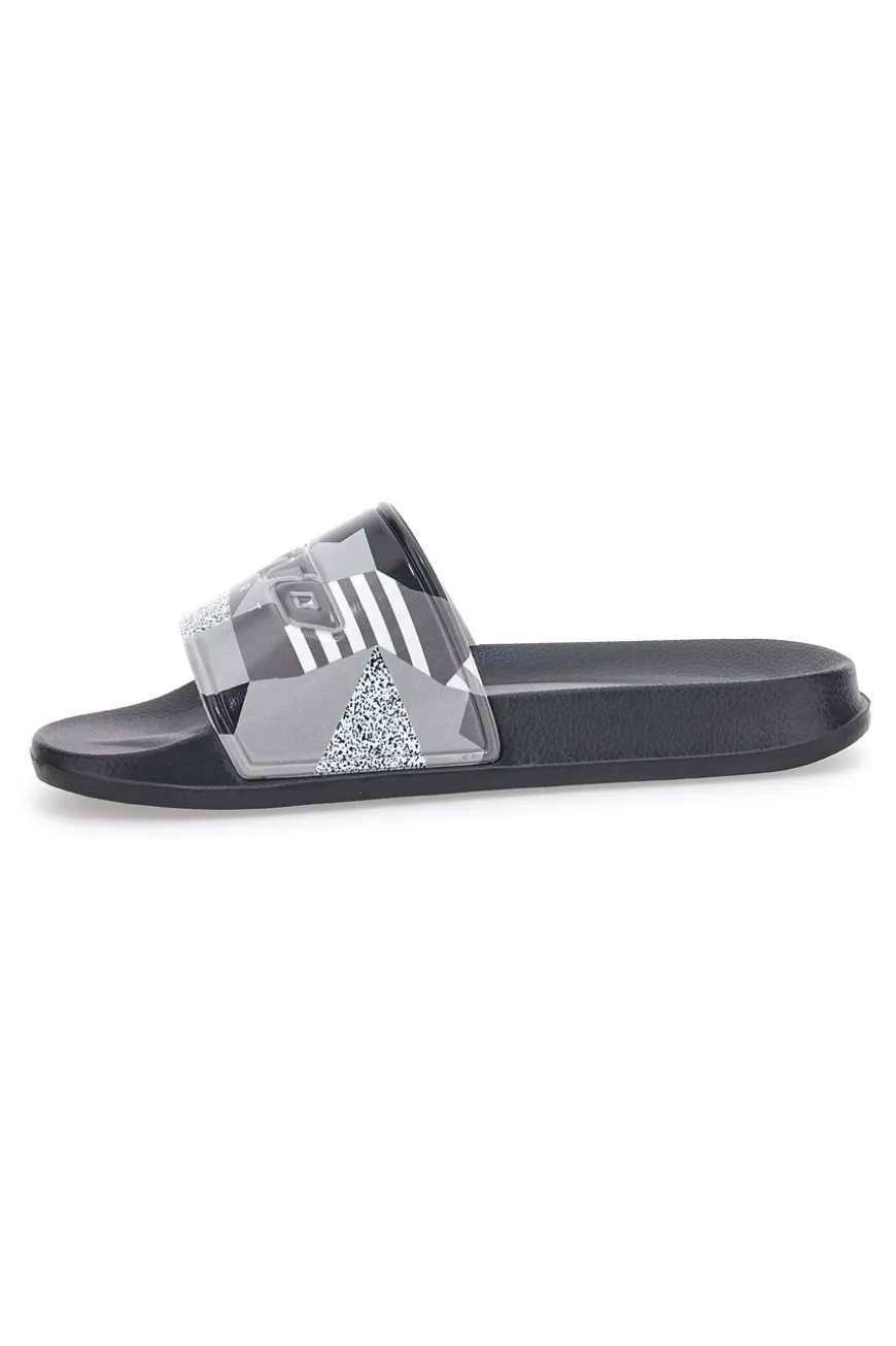 Ciabatte in Gomma da Uomo Lotto Oceania Camo II Slide Nere