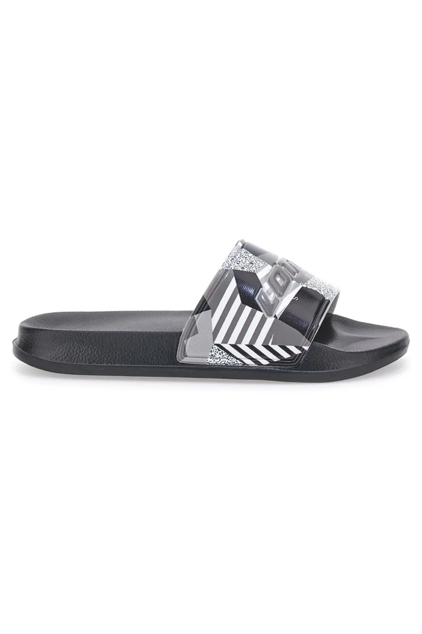 Ciabatte in Gomma da Uomo Lotto Oceania Camo II Slide Nere