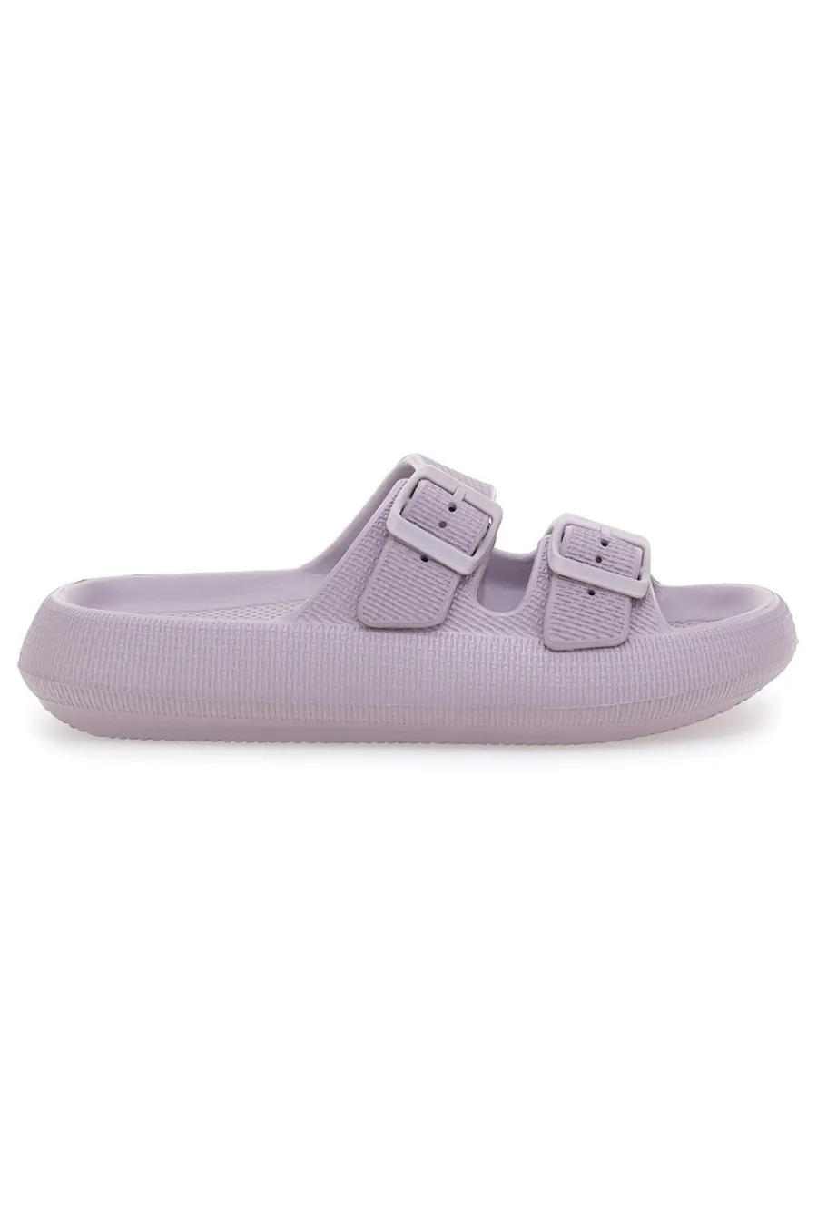 Ciabatte in gomma lilla con doppio cinturino e fibbie regolabili ILY02-2T2L Hot