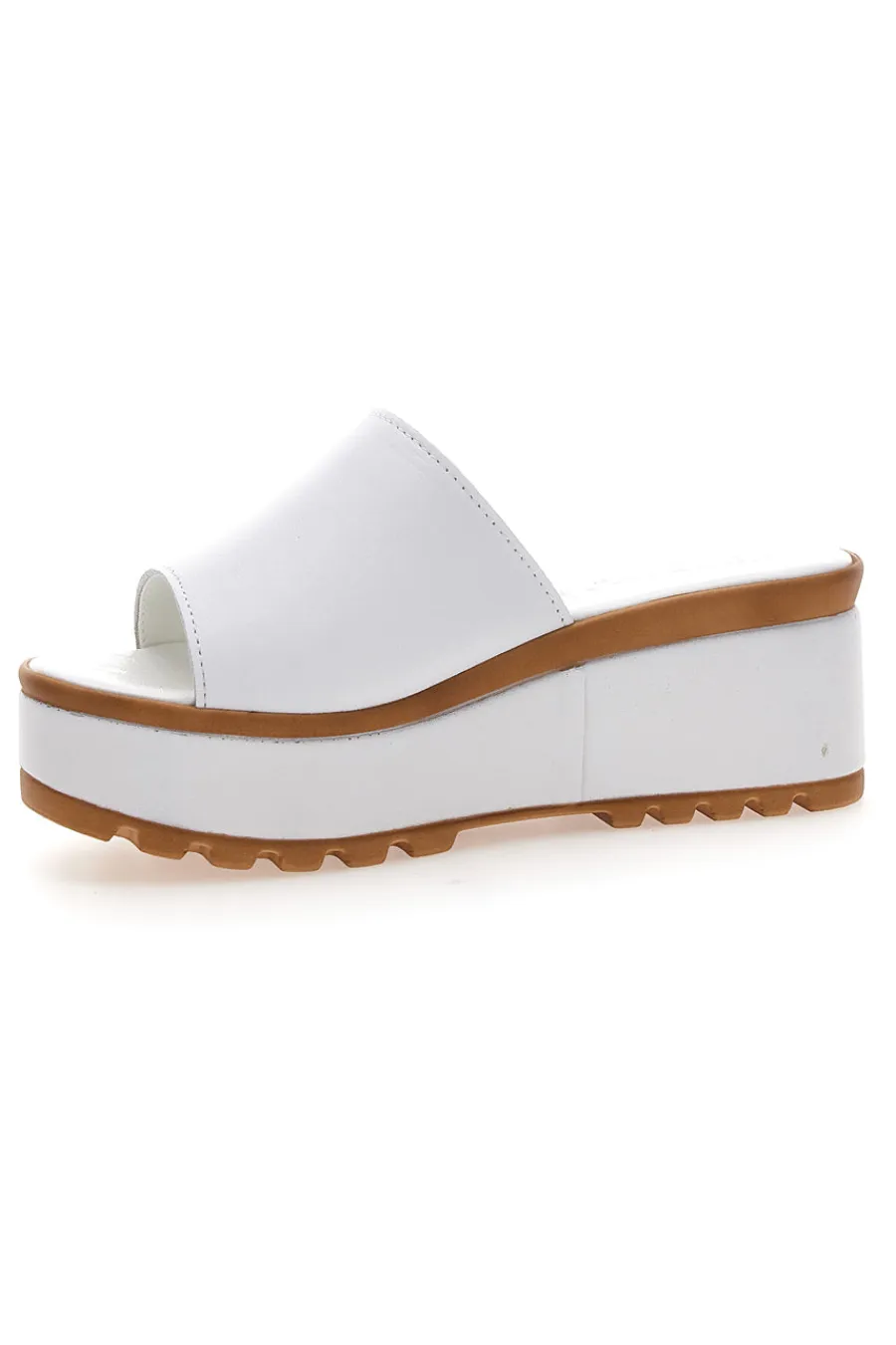 Ciabatte in Vere Pelle Bianche 3000101-PITTARELLO LOVE Outlet