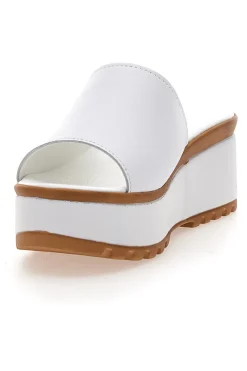 Ciabatte in Vere Pelle Bianche 3000101-PITTARELLO LOVE Outlet