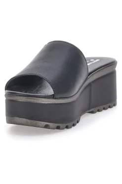 Ciabatte in vere pelle nere 3000101-PITTARELLO LOVE New