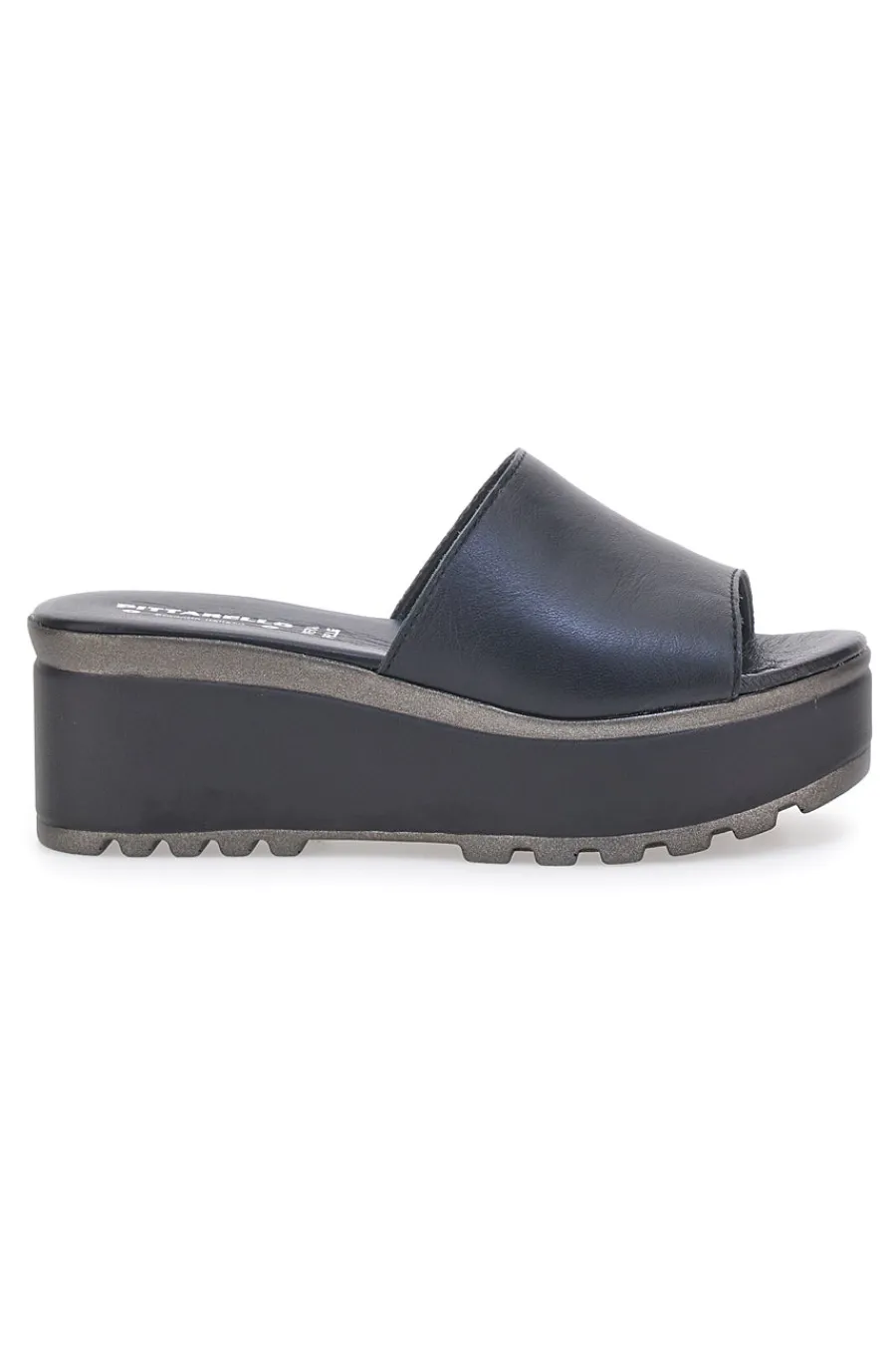 Ciabatte in vere pelle nere 3000101-PITTARELLO LOVE New
