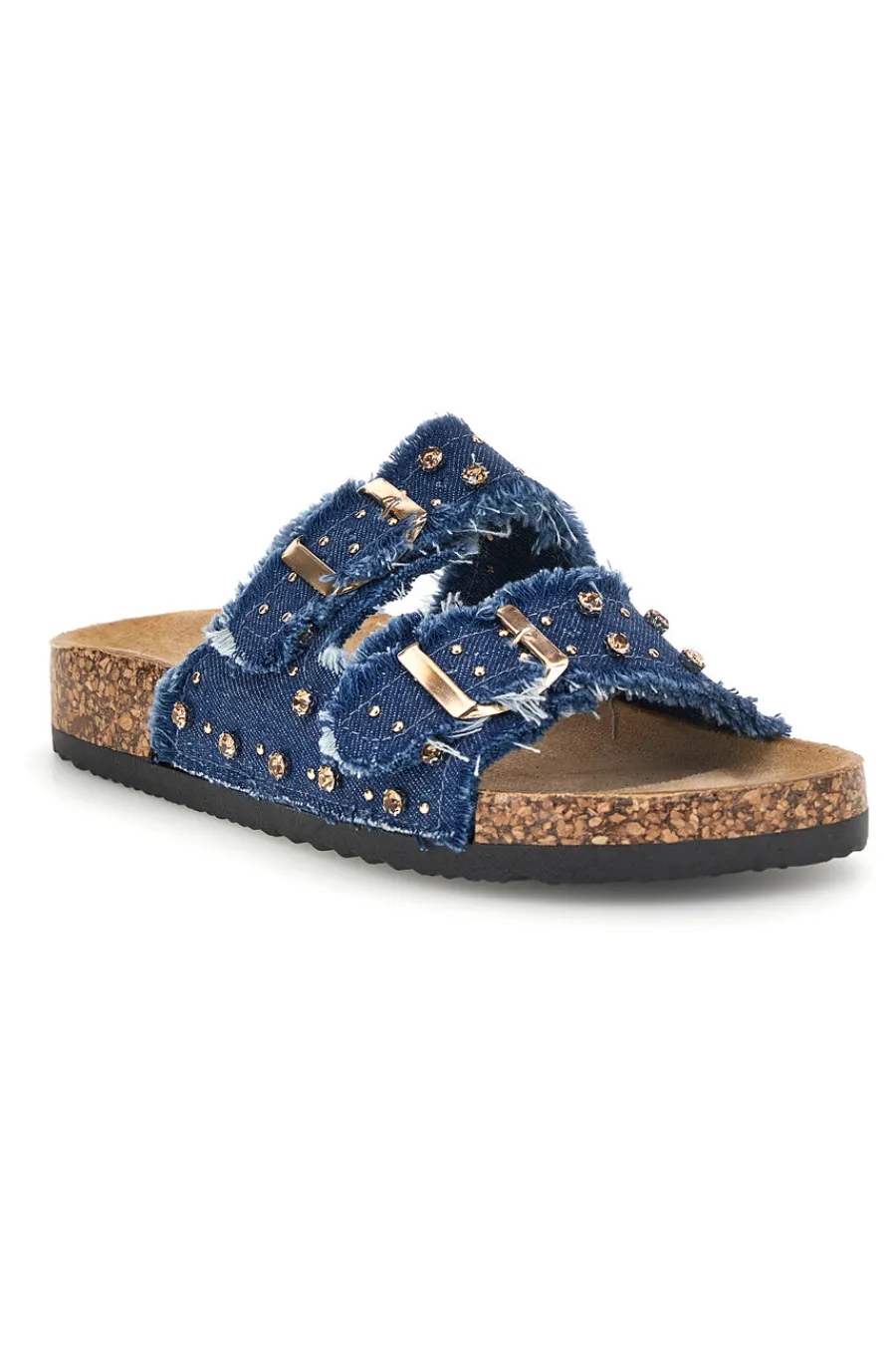 Ciabatte con borchie e brillantini Me & me 12502-ME u0026 ME
