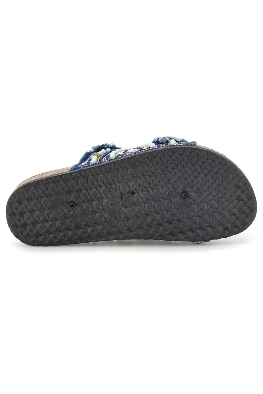 Ciabatte Jeans con strass e doppia fibbia Me & me 15613-ME u0026 ME Best