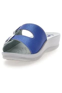 Ciabatte e Bianche con Sottopiede in Pelle ' 62 VR-INBLU New