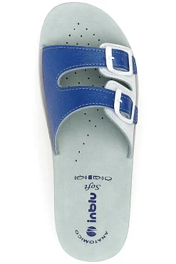 Ciabatte e Bianche con Sottopiede in Pelle ' 62 VR-INBLU New