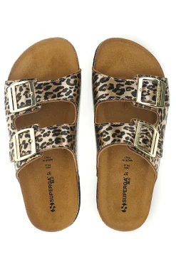 Ciabatte leopardate con doppia fibbia S31Y796-SUPERGA Best
