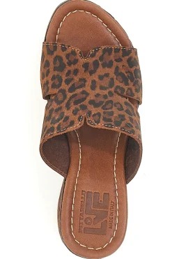 Ciabatte Leopardate Con Zeppa Effetto Legno Made in Italy 5905/Z-PITTARELLO LOVE Outlet