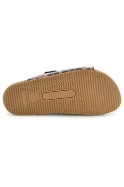 Ciabatte Marroni animalier sottopiede in vera pelle 335A20630SR-PITTARELLO TIERRA