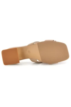 Ciabatte Mules con tacco basso e fascia decorativa 9730-LAURA BIAGIOTTI Online