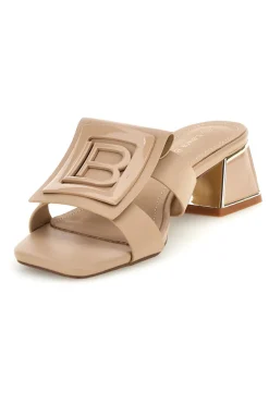 Ciabatte Mules con tacco basso e fascia decorativa 9730-LAURA BIAGIOTTI Online