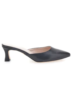 Ciabatte Mules Nere Con Tacco 3620-PITTARELLO GLAM New