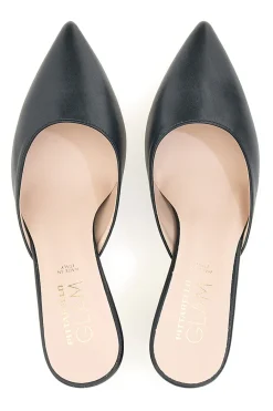 Ciabatte Mules Nere Con Tacco 3620-PITTARELLO GLAM New