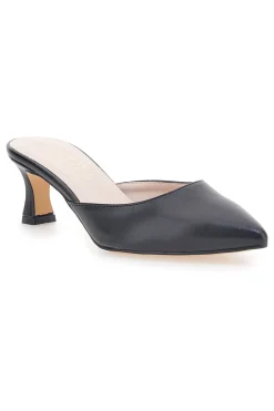 Ciabatte Mules Nere Con Tacco 3620-PITTARELLO GLAM New