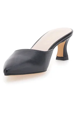 Ciabatte Mules Nere Con Tacco 3620-PITTARELLO GLAM New