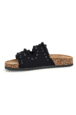 Ciabatte Nere con borchie e brillantini Me & me 12502-ME u0026 ME Online