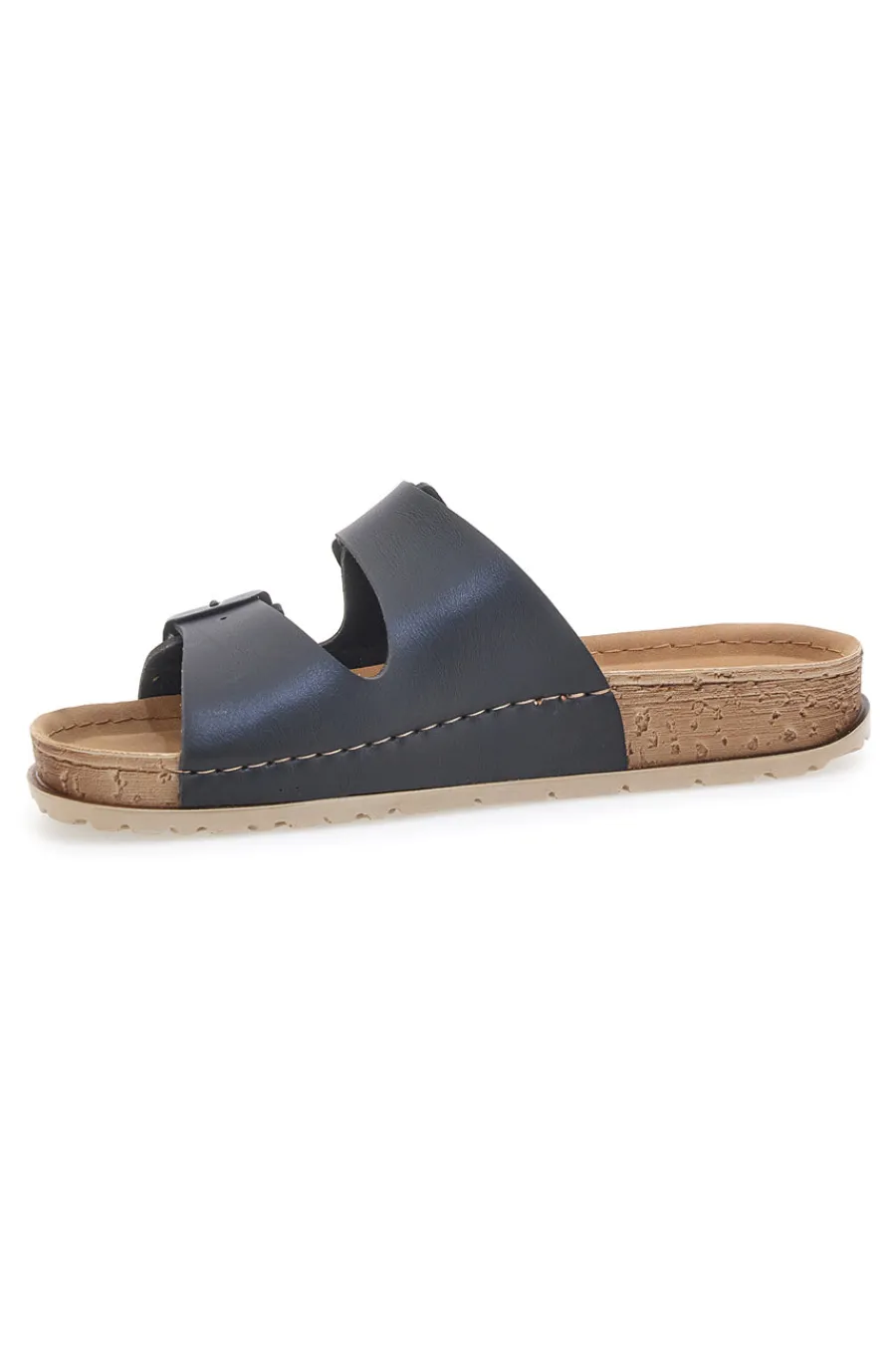 Ciabatte Nere con Doppia Fascia e Plantare Preformato 07 NB-INBLU Sale