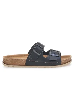 Ciabatte Nere con Doppia Fascia e Plantare Preformato 07 NB-INBLU Sale