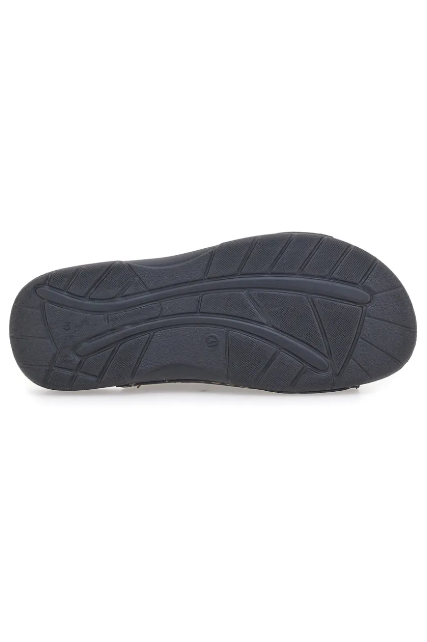 Ciabatte nere con doppia fascia regolabile JERPOINT 612PS