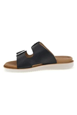 Ciabatte nere con doppia fibbia 03 PR-INBLU Clearance
