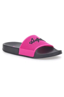 Ciabatte nere con fascia fucsia e logo AU24W400-AUSTRALIAN Discount