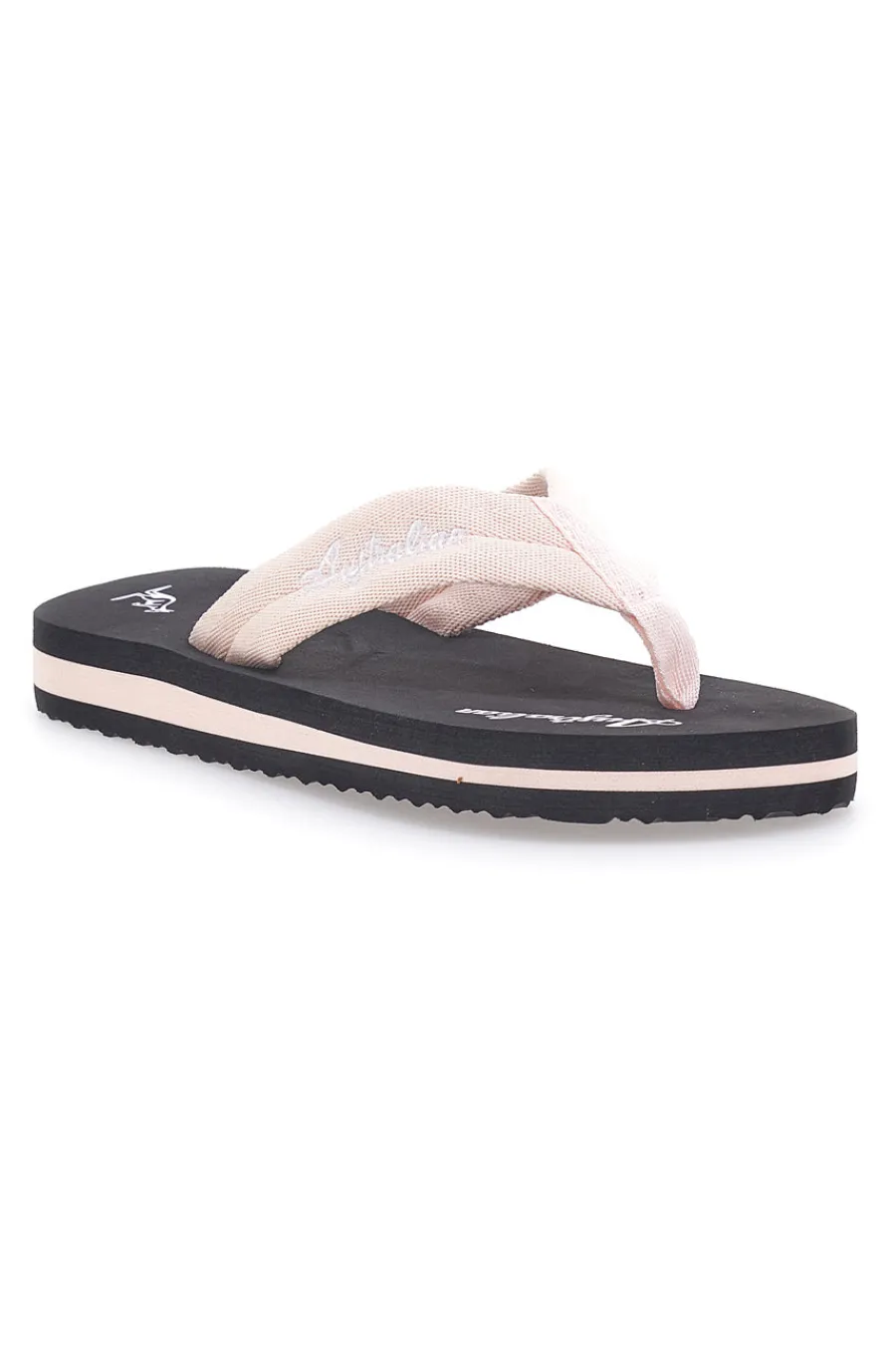 Ciabatte nere con fascia rosa AU24W409-AUSTRALIAN Hot