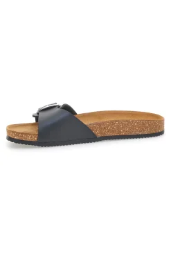 Ciabatte Nere con Fibbia Made in Italy 257A21030SR-PITTARELLO TIERRA Clearance