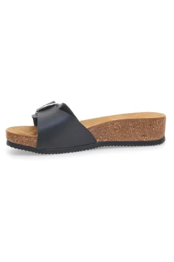 Ciabatte nere con fibbia regolabile 293A21030SR-PITTARELLO ECO Sale