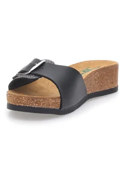 Ciabatte nere con fibbia regolabile 293A21030SR-PITTARELLO ECO Sale