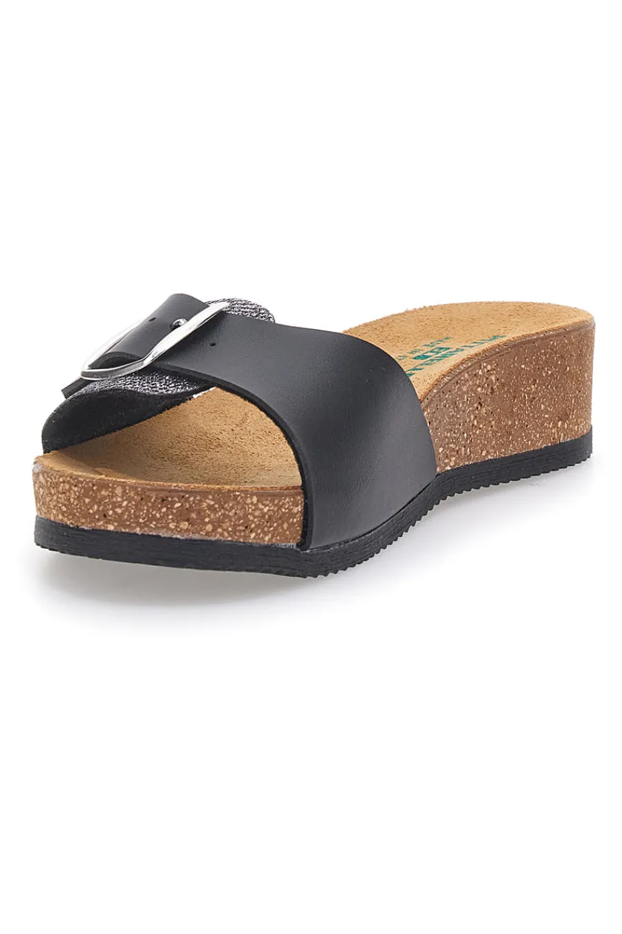 Ciabatte nere con fibbia regolabile 293A21030SR-PITTARELLO ECO Sale