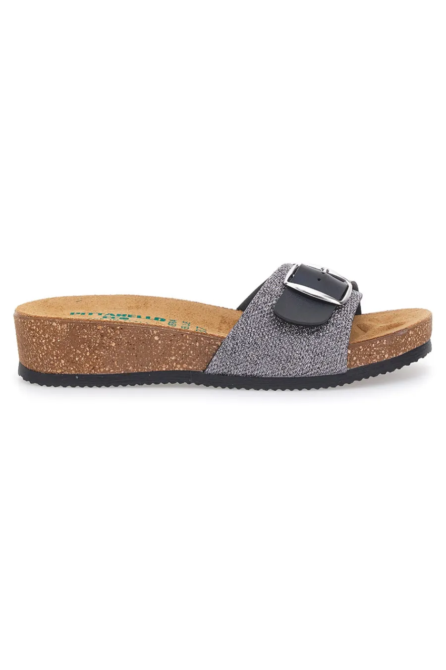 Ciabatte nere con fibbia regolabile 293A21030SR-PITTARELLO ECO Sale