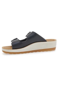 Ciabatte Nere Con Fibbie 42642-FLY FLOT Outlet