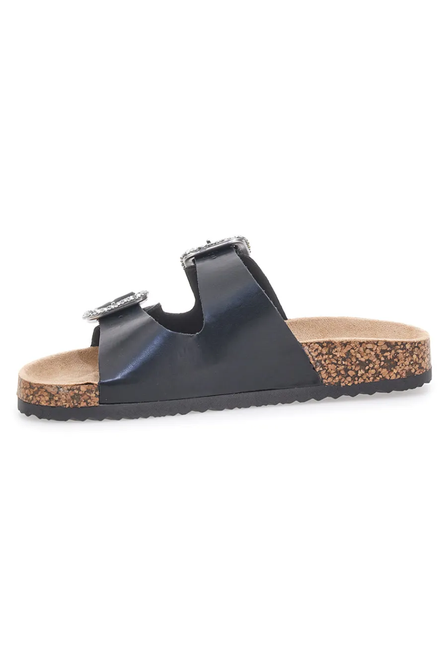 Ciabatte nere con fibbie gioiello Me & Me 14211-ME u0026 ME Online