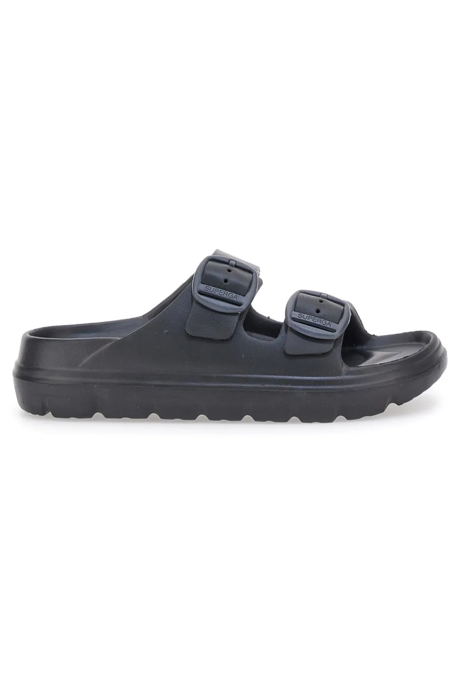 Ciabatte Nere Con Fibbie 42127-SUPERGA Discount