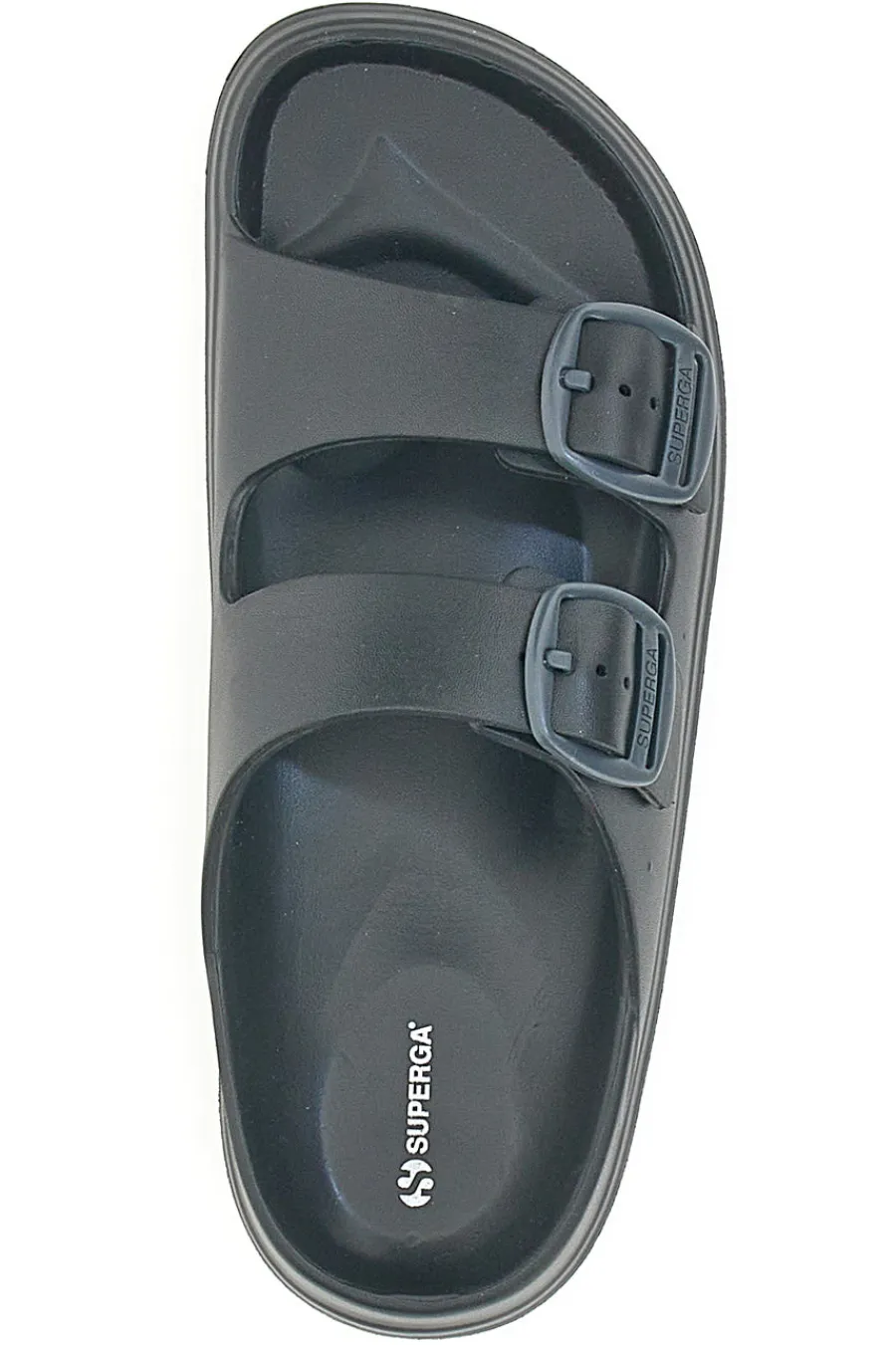 Ciabatte Nere Con Fibbie 42127-SUPERGA Discount