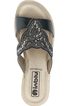 Ciabatte Nere Con Glitter 38 Bv-INBLU Discount