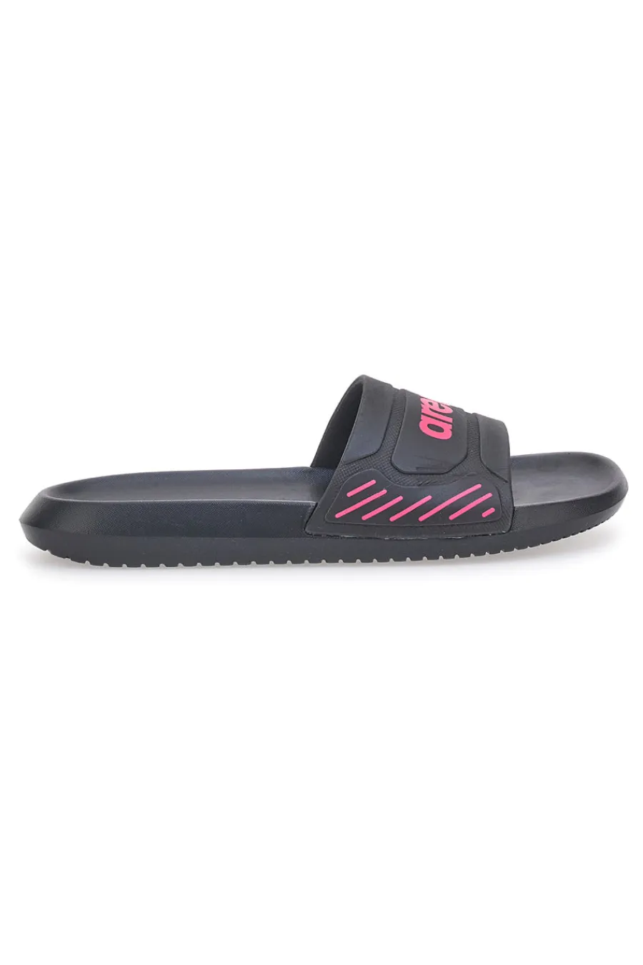 Ciabatte nere con logo fucsia e suola ergonomica URBAN EASY-ARENA New