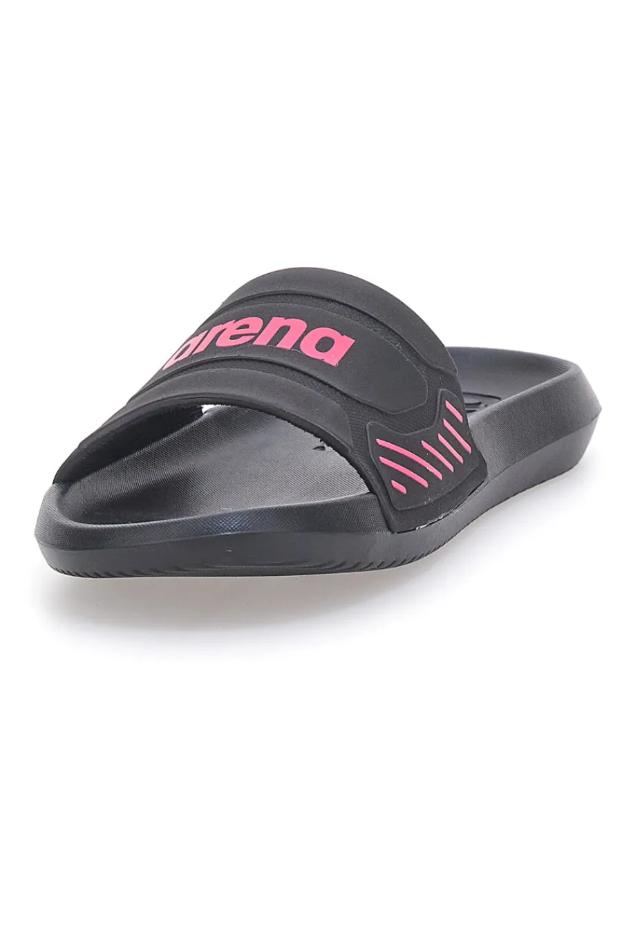 Ciabatte nere con logo fucsia e suola ergonomica URBAN EASY-ARENA New