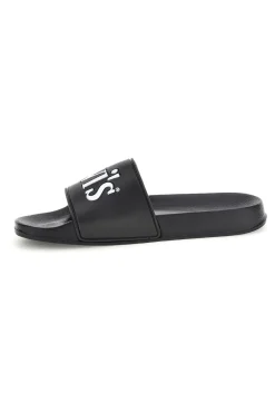 Ciabatte nere con logo POOL S-LEVI'S Sale