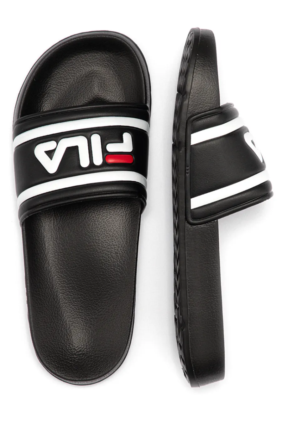 Ciabatte nere con logo maxi FFT0028-FILA Hot