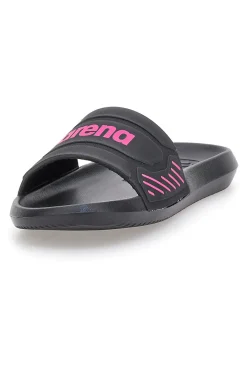 Ciabatte nere con logo rosa 10563300-ARENA Hot